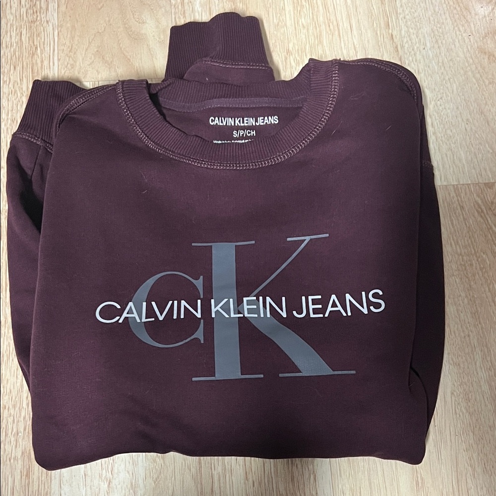 Calvin Klein Purple Crewneck Sweater